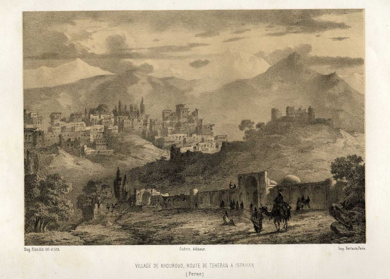 Village de Khouroud, Route de Tehran a Ispahan.
