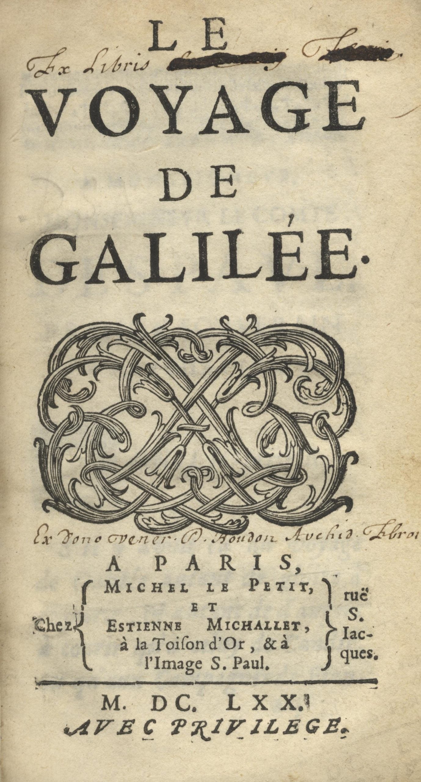 Le Voyage de Galilée.