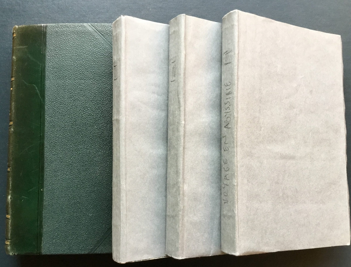 Voyage en Abyssinie, dans le Pays des Galla, de Choa et D’Ifat, Précédé d’une Excursion dans L’Arabie Heureuse. FOUR VOLUMES.