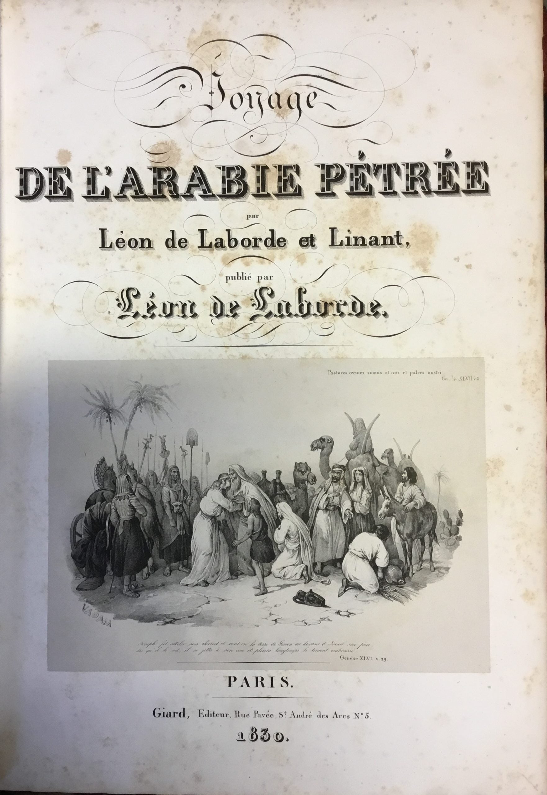 Voyage de l'Arabie Pétrée.