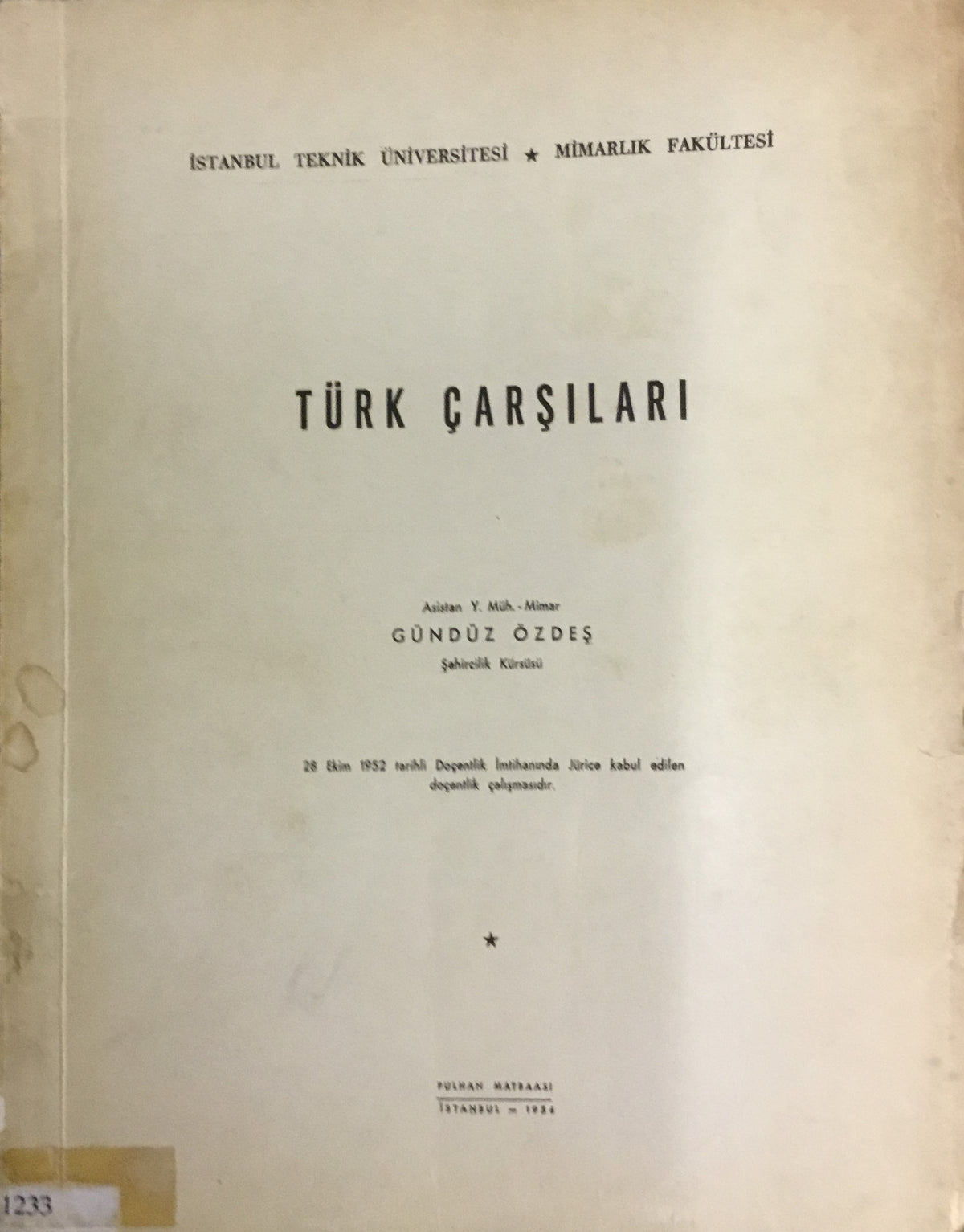 Turk Carsilari.