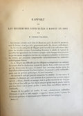 Rapport sur les Recherches Effectuees a Baouit en 1903 + Quelques Remarques sur la XIe Dynastie. TWO ARTICLES IN ONE VOLUME.