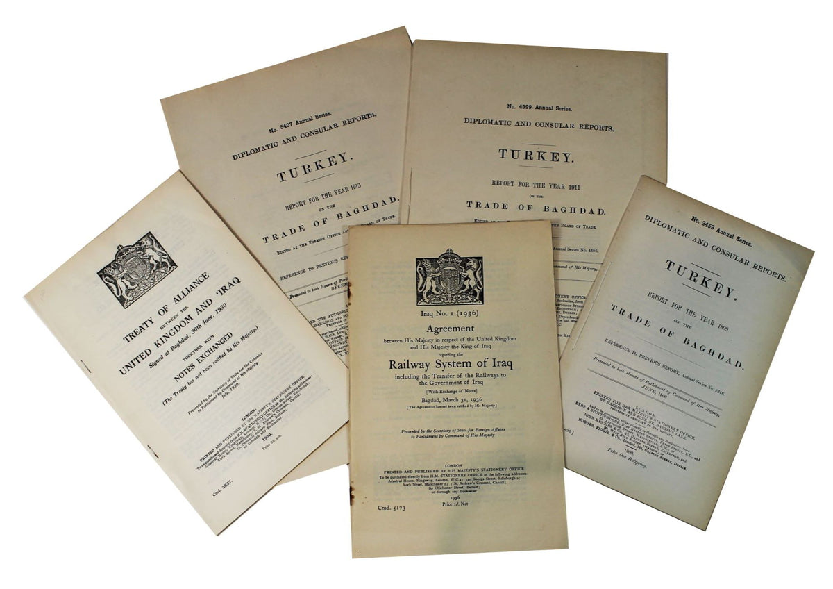 Collection of British Parliamentary Reports Relating to Turkey, Iraq and Baghdad. FIVE REPORTS.
