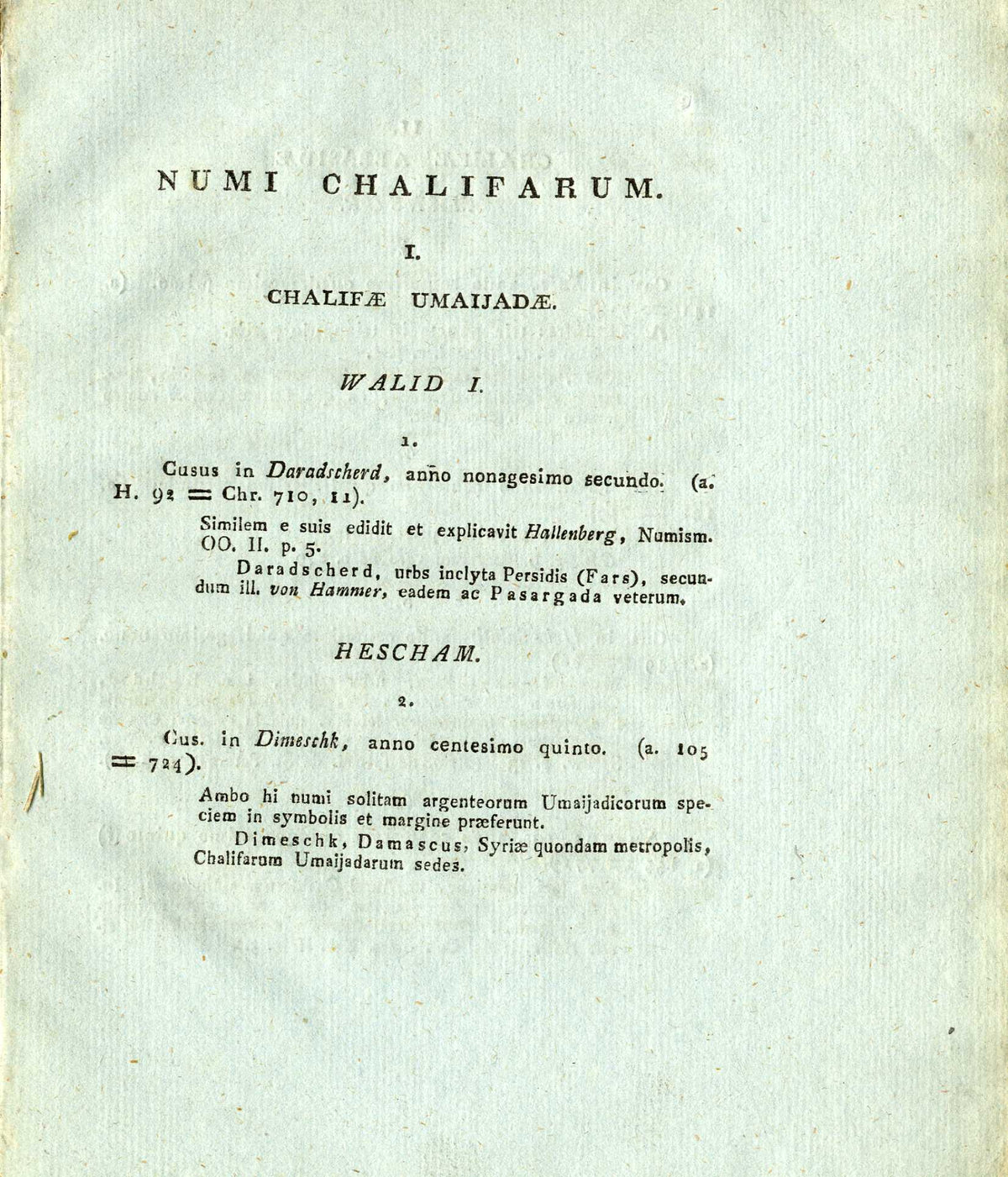 Catalogus numorum Cuficorum in Numophylacio Academico Upsaliensi.