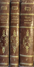 Storia dei musulmani di Sicilia. THREE VOLUMES COMPLETE SET.