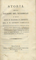 Storia della regione del Kurdistan e delle sette di Religione ivi esistenti.