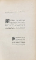 Quatre Voyageurs Espagnols a Alexandrie d’Egypte: Benjamin de Tudela, 1166-71, Ibn Goubair, 1183-85, Pero Tafur, 1435-39, Ali Bey El Abbassi (Domingo Badia), 1803-07.