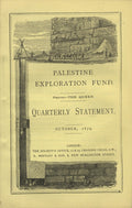 Palestine Exploration Fund Quarterly Statement. October, 1879.
