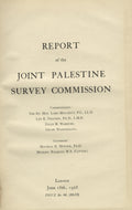 Report of the Joint Palestine Survey Commission.