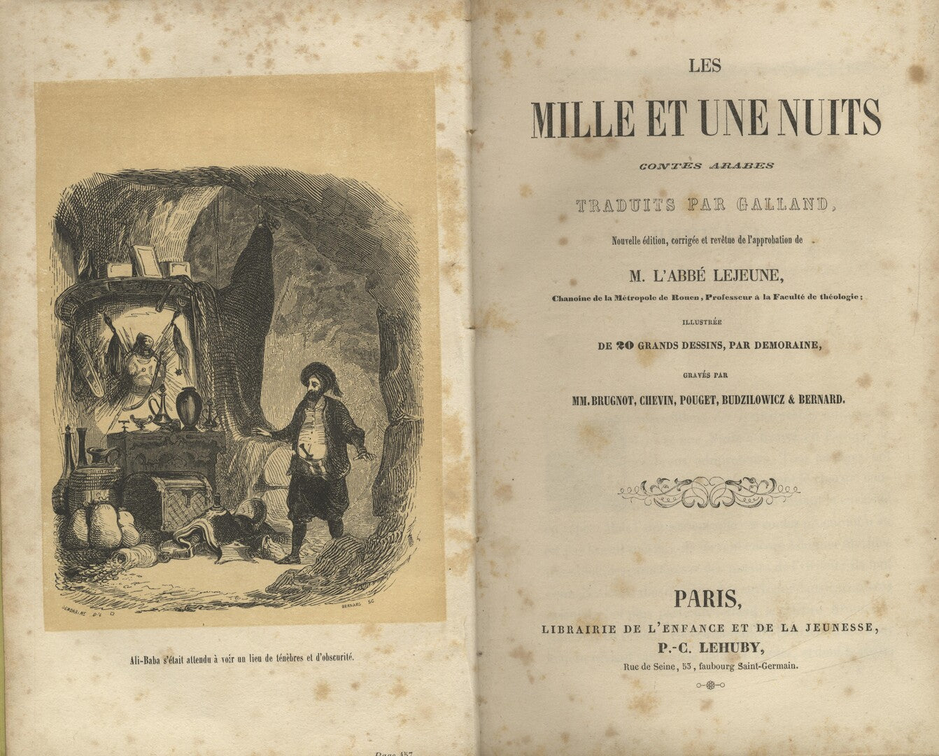 Les Mille et une Nuits, Contes Arabes Traduits par Galland.