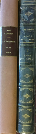 En Orient. Récits et notes d’un voyage en Palestine et en Syrie par l’Egypte et le Sinaï. TWO VOLUMES.