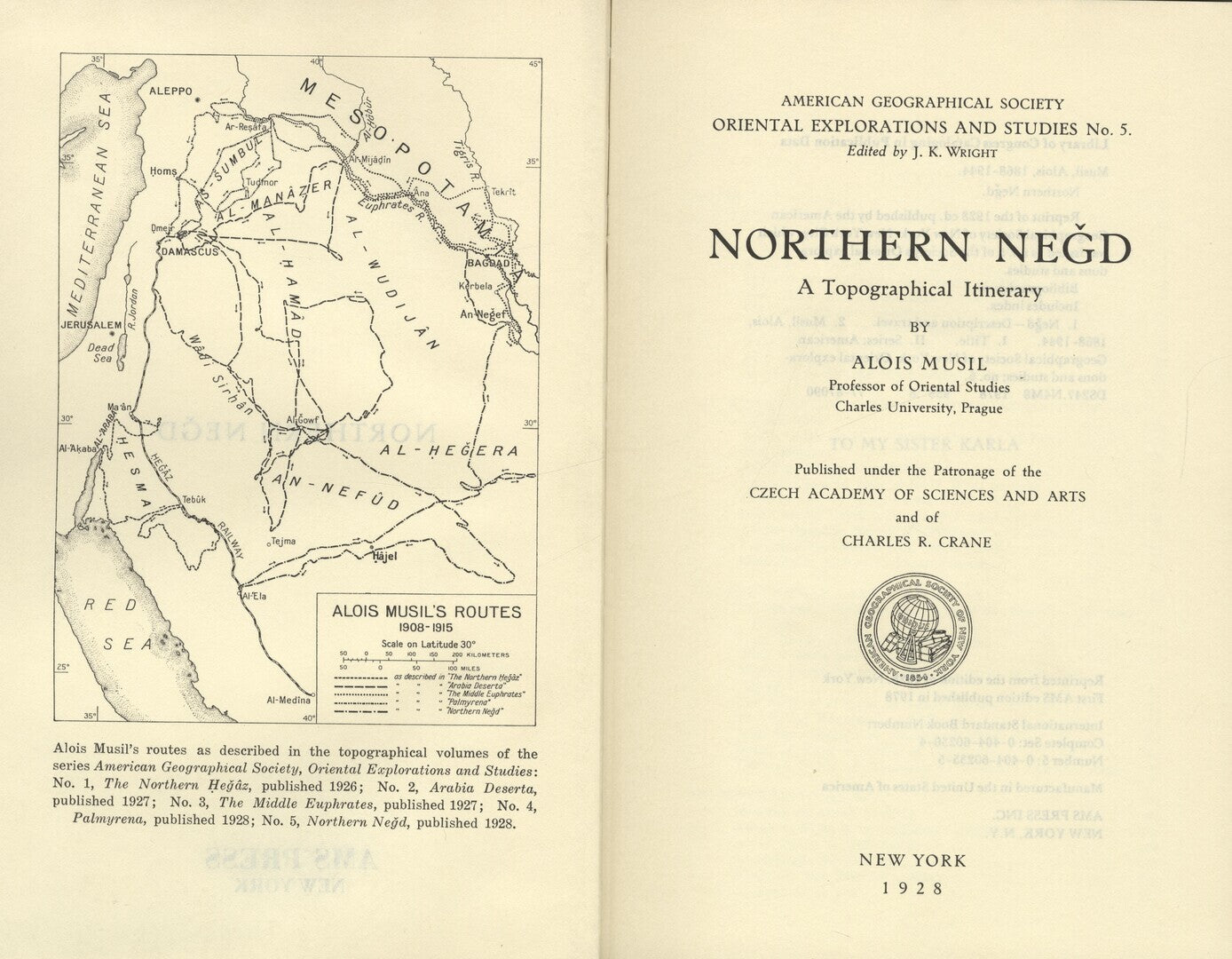 Northern Negd. A Topographical Itinerary.