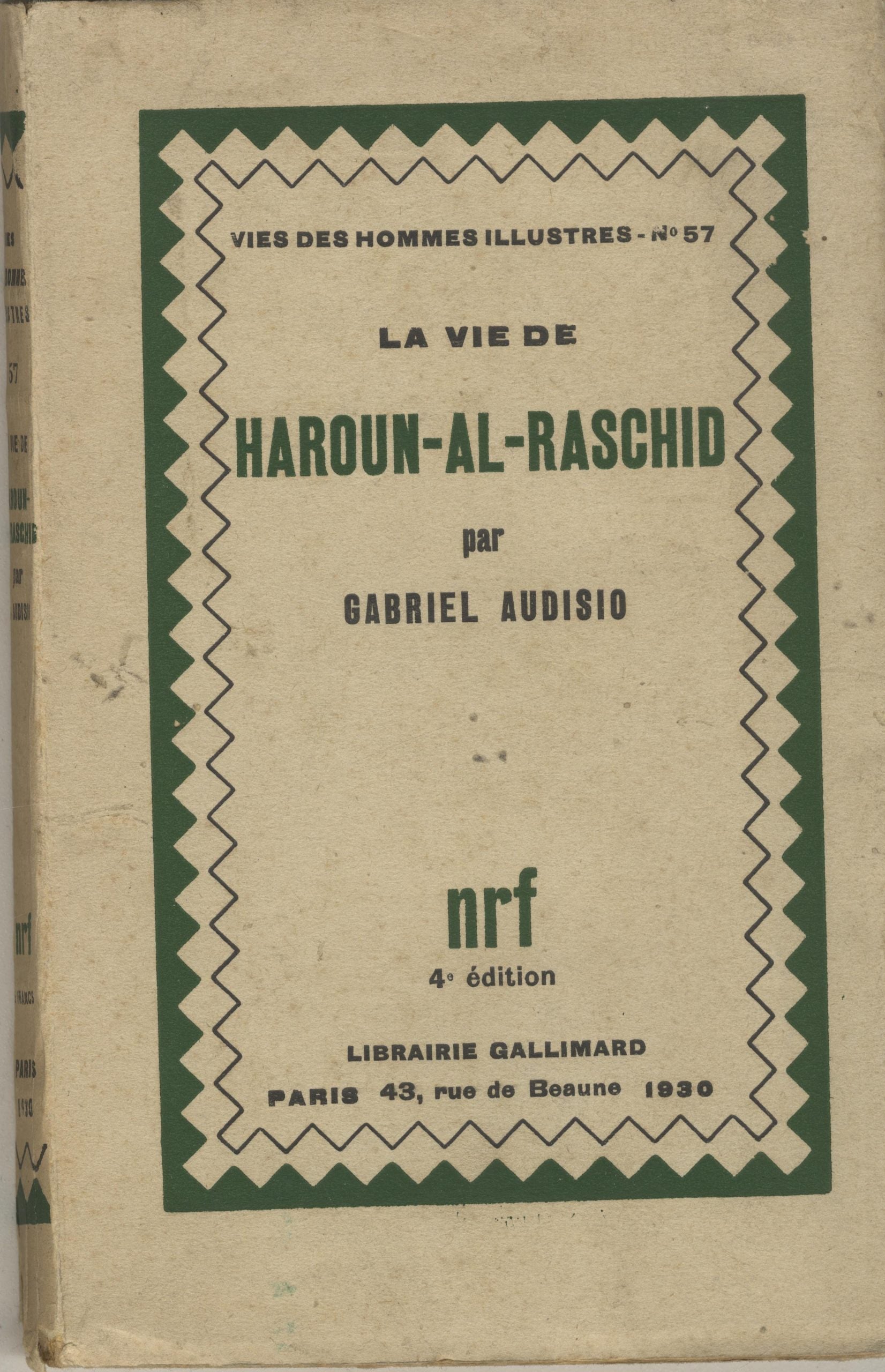 La Vie de Haroun-al-Raschid.
