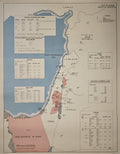 Propaganda Poster UNRWA Map Palestine Refugees.