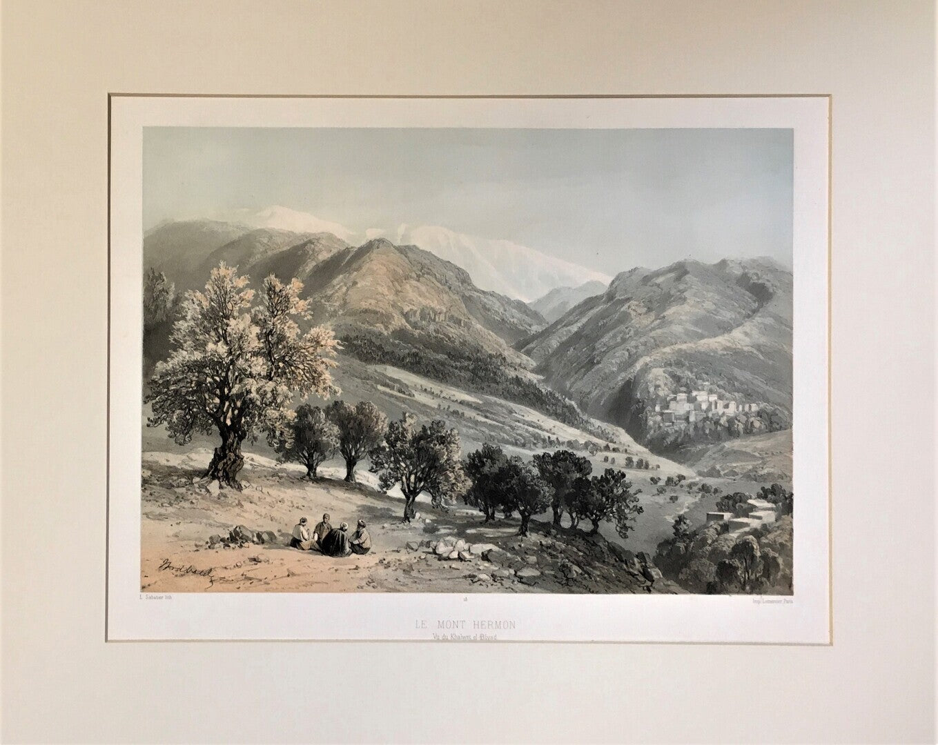 Le Mont Hermon, vue de Khalwet el-Biyad.