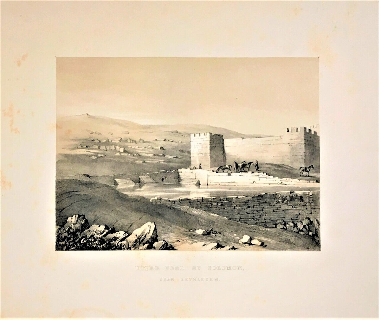 Upper Pool of Solomon Near Bethlehem.