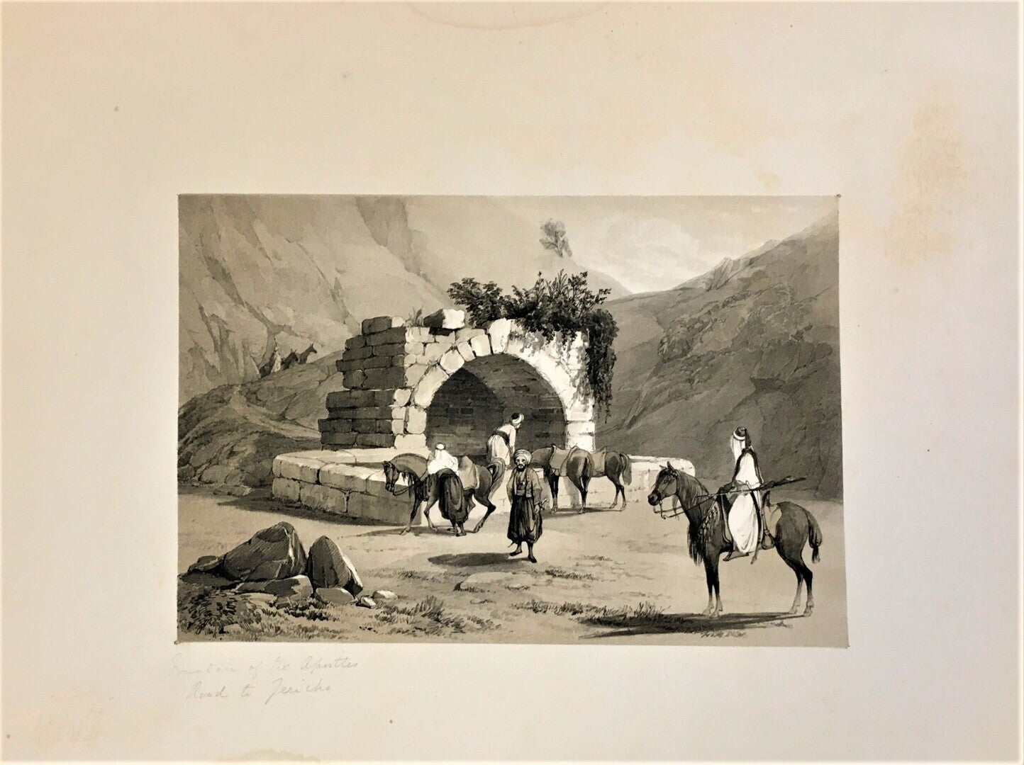 Fountain of the Apostles. Road to Jericho.