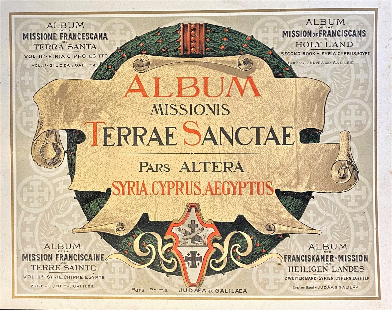Album Missionis Terrae Sanctae. TWO VOLUMES.