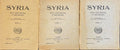 Syria. Revue d’Art Oriental et d’Archéologie Tome X, 1929. Fascicules 1 & 3. Two Fascicules of Four.
