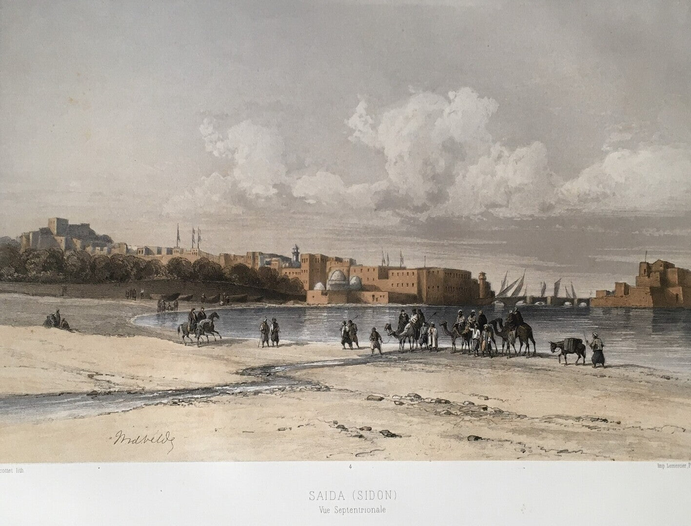 Le Pays d’Israel. Collection de Cent Vues Prises d’Apres Nature dans La Syrie et La Palestine pendant son Voyage d’Exploration Geographique en 1851 et 1852. Dedie a Sa Majeste Guillaume III, Roi des Pays-Bas.