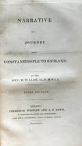 Narrative of a Journey from Constantinople to England.