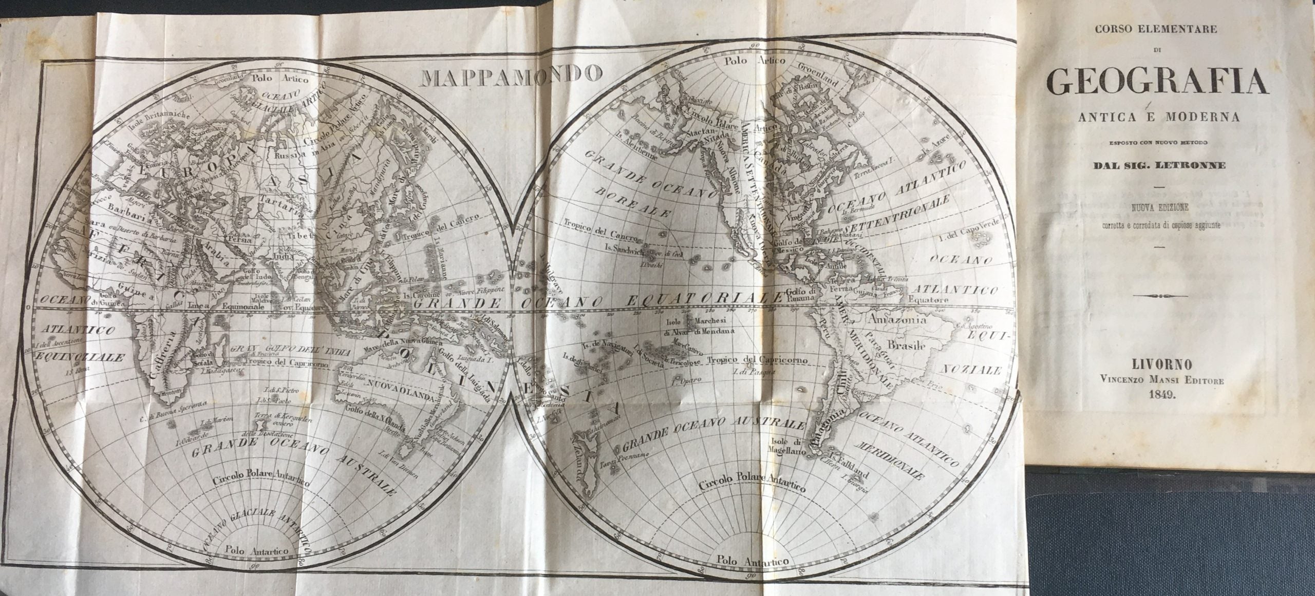 Corso elementare di Geografia antica e moderna. Esposto con nuovo metodo.