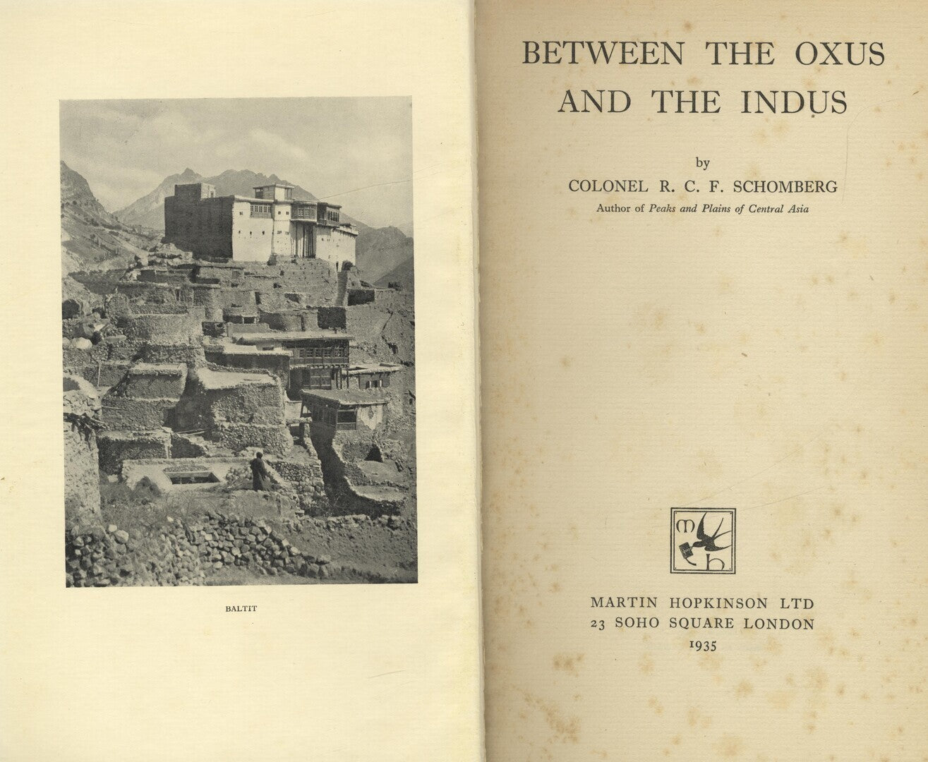 Between the Oxus and the Indus.