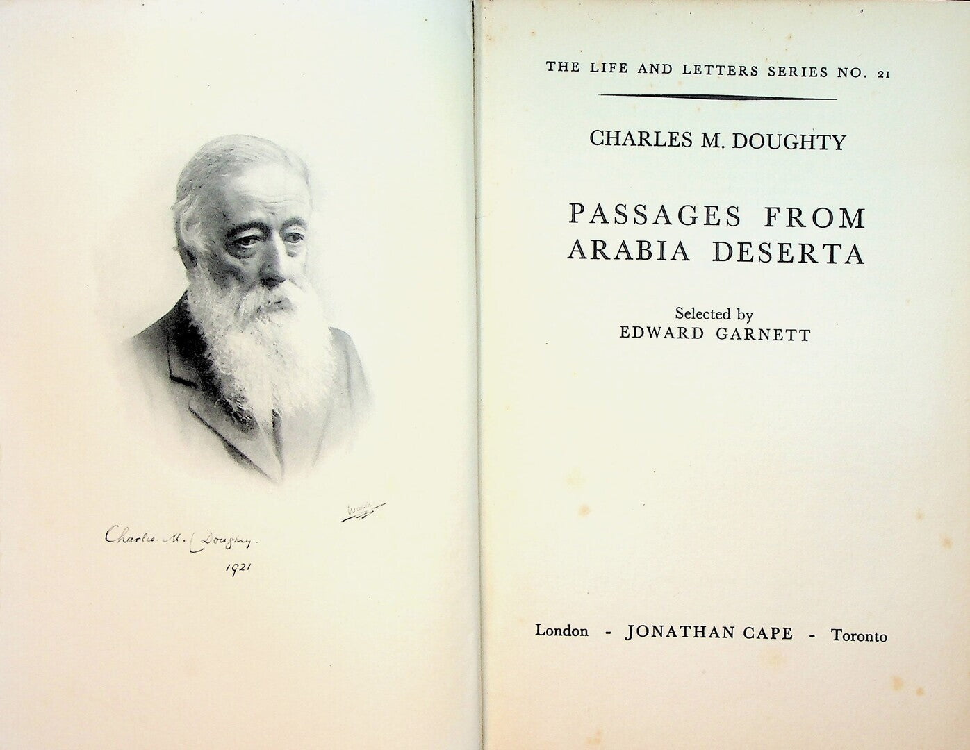 Passages from Arabia Deserta.