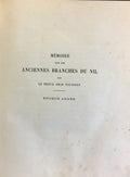 Memoire sur Les Anciennes Branches du Nil. Epoques Ancienne et Arabe. TWO VOLUMES IN ONE.
