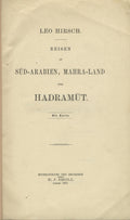 Reisen in Sud-Arabien, Mahra-Land und Hadramut.