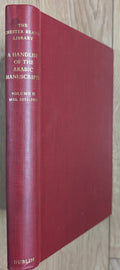 The Chester Beatty Library a Handlist of The Arabic Manuscripts. VOLUME II.