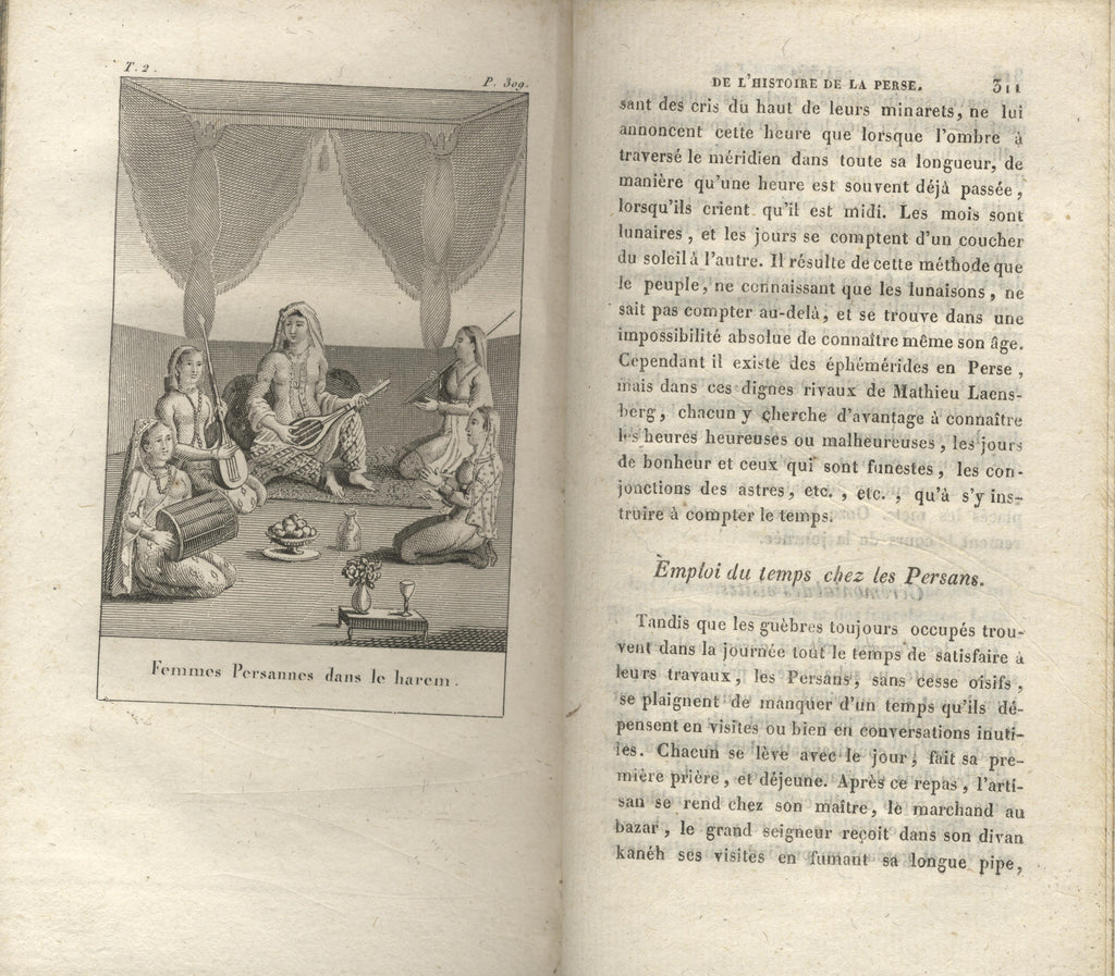Beautés de l'Histoire de la Perse depuis Cyrus jusqu'à nos Jours, ou, Tableau des conquêtes et révolutions de cet empire, ses événemens mémorables, traits remarquables de la vie de ses grands hommes, religion, lois ... TWO VOLUMES