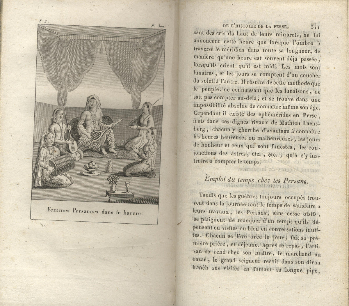 Beautés de l'Histoire de la Perse depuis Cyrus jusqu'à nos Jours, ou, Tableau des conquêtes et révolutions de cet empire, ses événemens mémorables, traits remarquables de la vie de ses grands hommes, religion, lois ... TWO VOLUMES