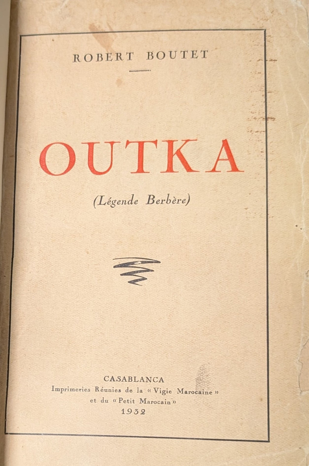 Outka (Légende Berbère).