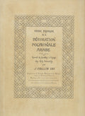 Étude Pratique de la Décoration Polygonale Arabe. Recueil de Modèles à l'usage des Arts Décoratifs.