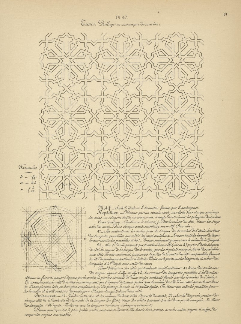 Étude Pratique de la Décoration Polygonale Arabe. Recueil de Modèles à l'usage des Arts Décoratifs.