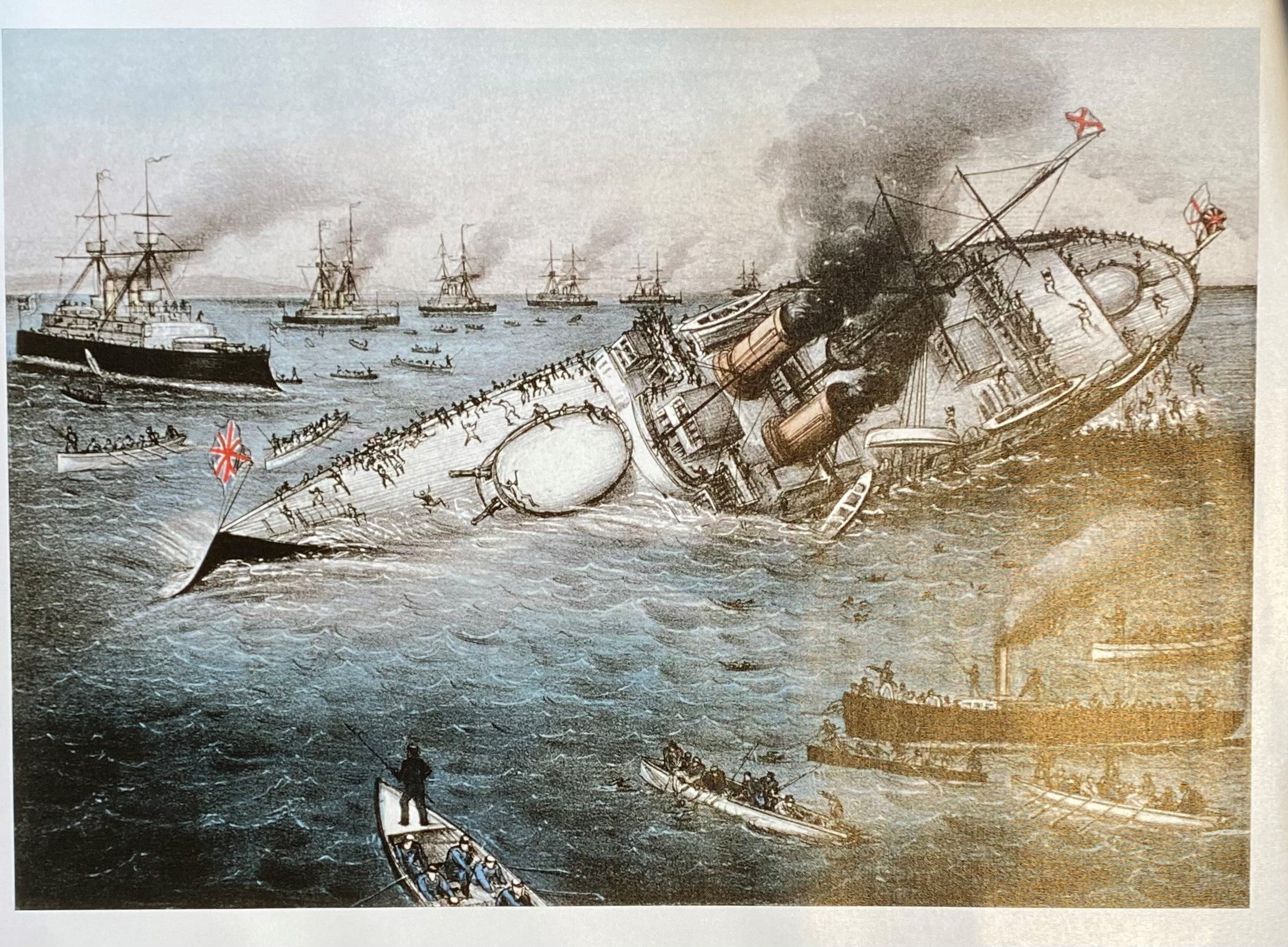 (After) Sinking the Battleship Victoria off Tripoli, Syria, June 22, 1893.