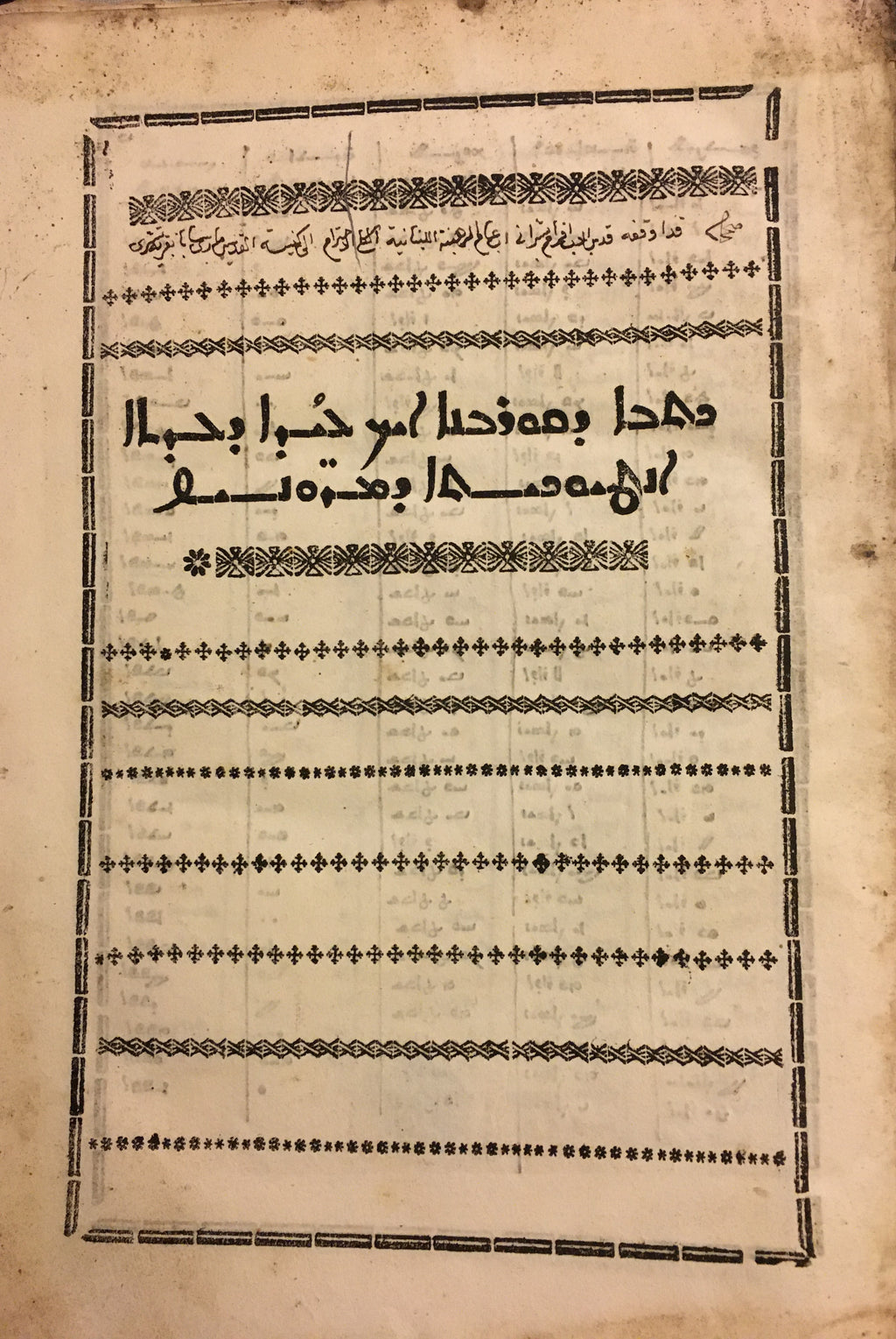 Maronite Liturgy. KTOBO D-QURBONO AYK 'YODO D-'IDTO D-ANTYUKYTO D-MARONOYO. KITAB AL-QUDDAS HASAB TAQS AL-BI-A AL-MARUNIYYAH AL-MUQADDASAH AL-INTAKIYYAH.  [Order of the Celebration of the Holy Eucharist, According to the Maronite Church].