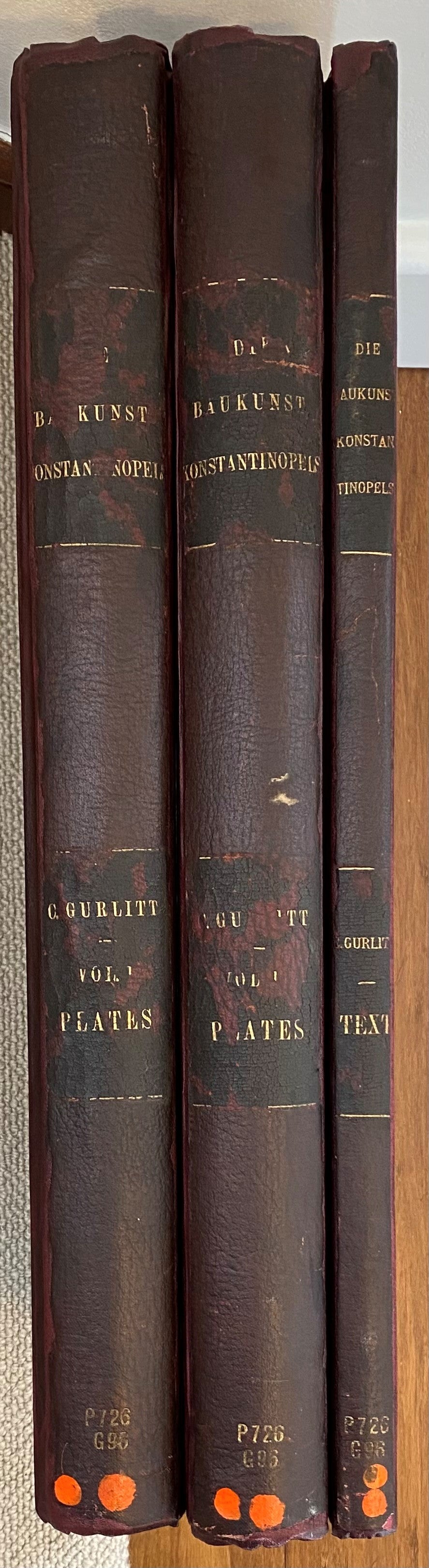 Die Baukunst Konstantinopels. THREE VOLUMES.