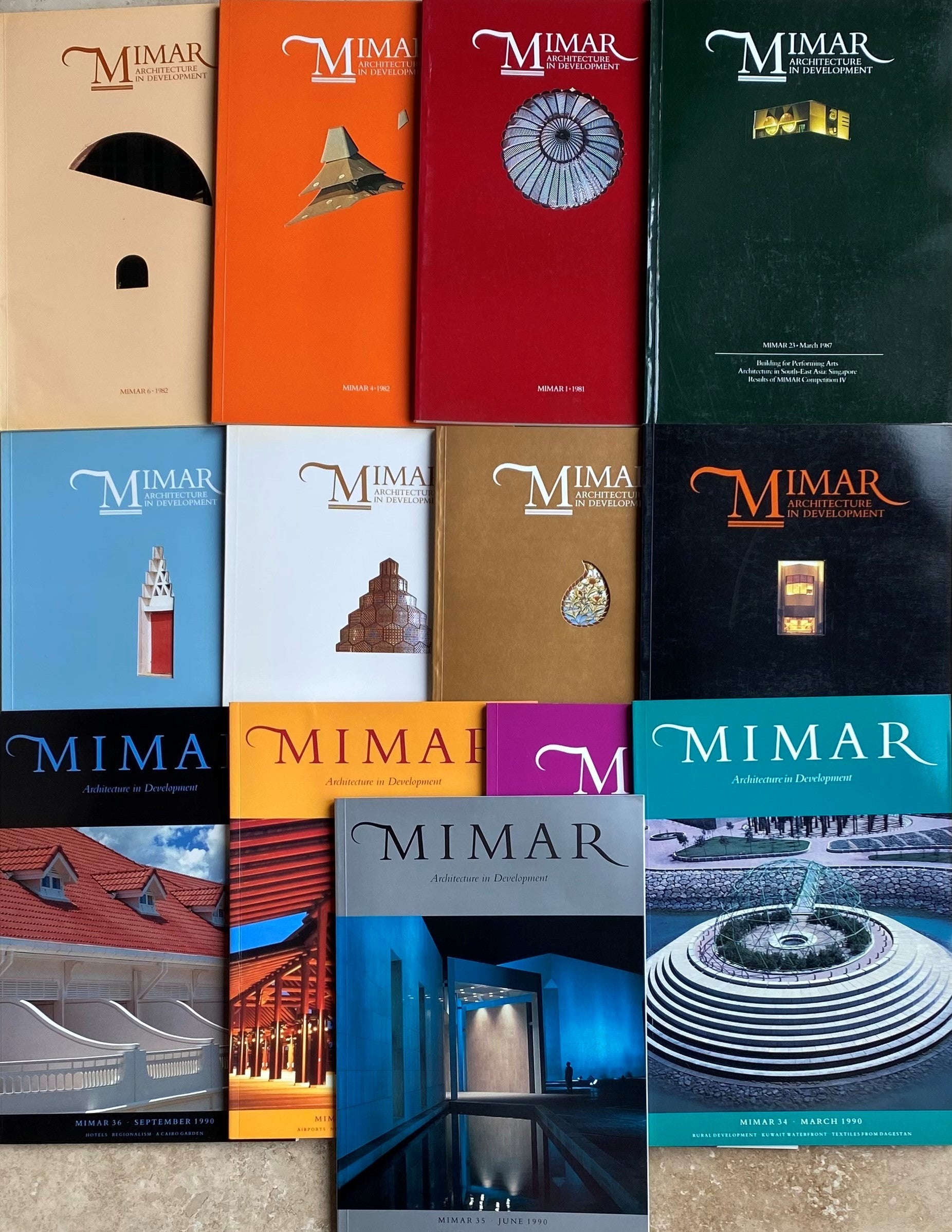 MIMAR. Architecture in Development. THIRTEEN VOLUMES.