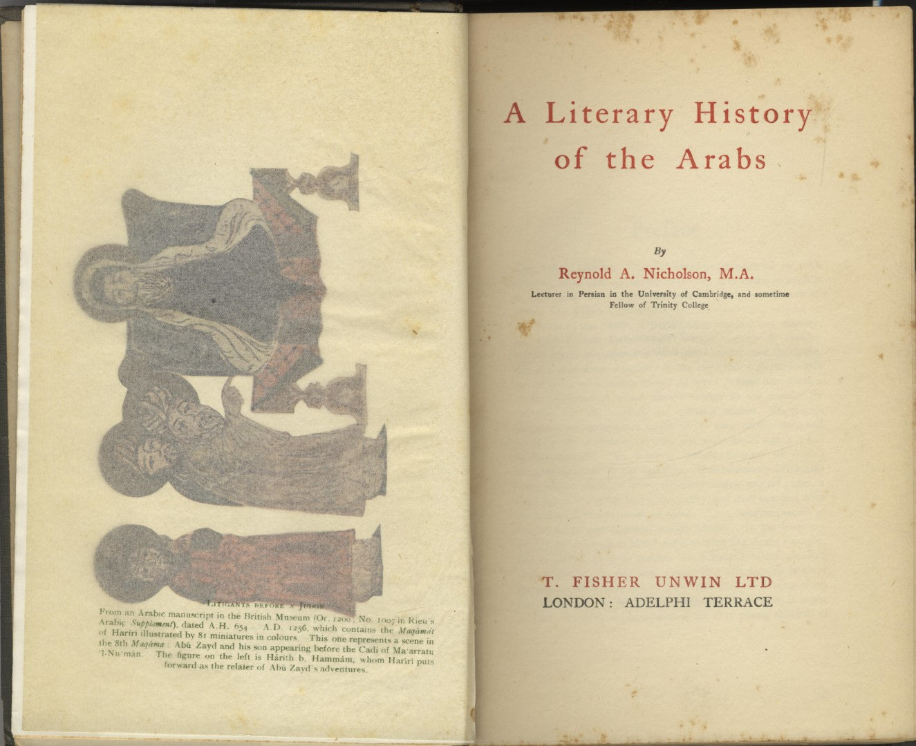 A Literary History of The Arabs