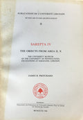 Sarepta IV. The Objects from Area II, X.