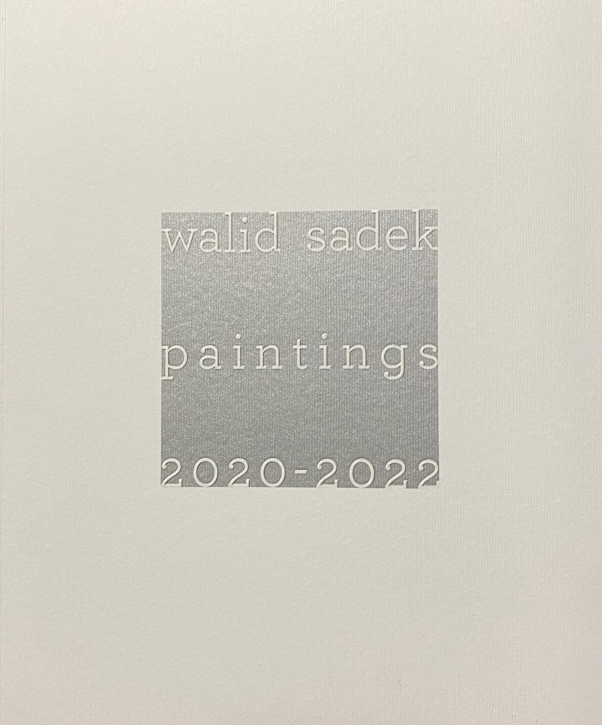Walid Sadek Paintings 2020- 2022.