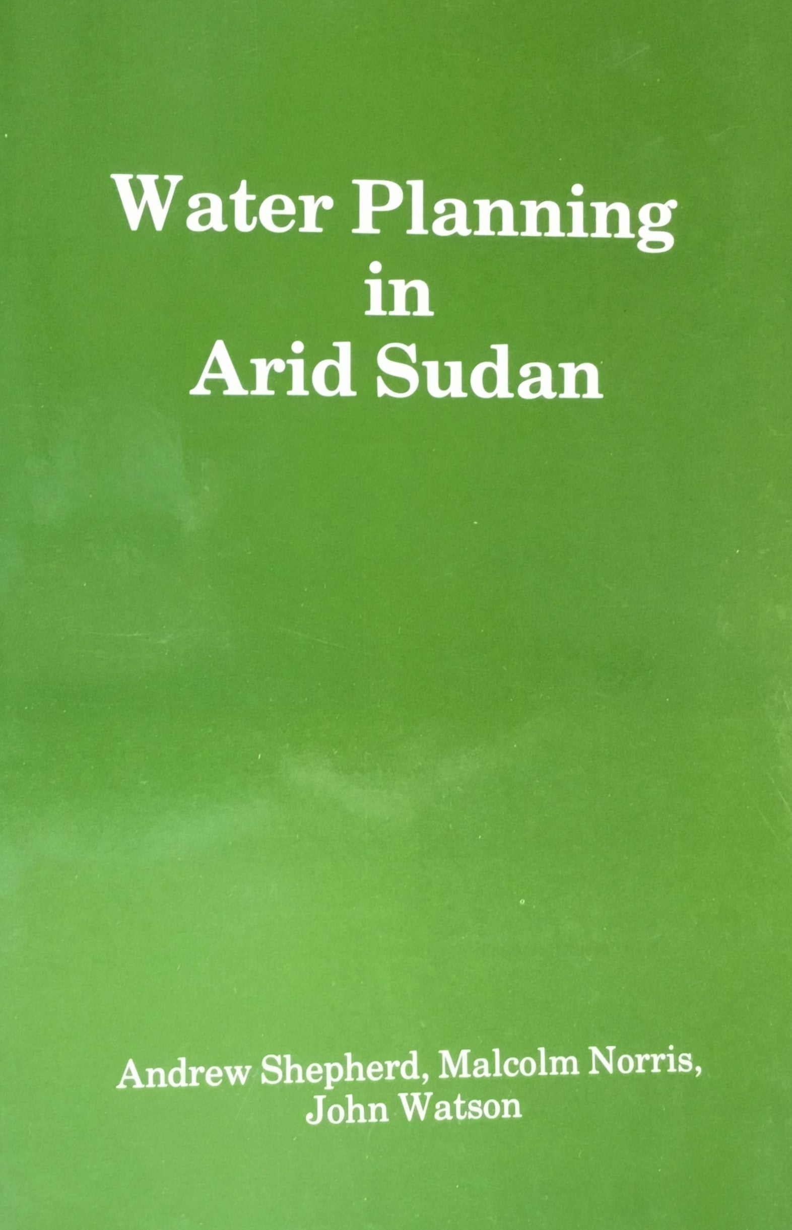 Water Planning in Arid Sudan