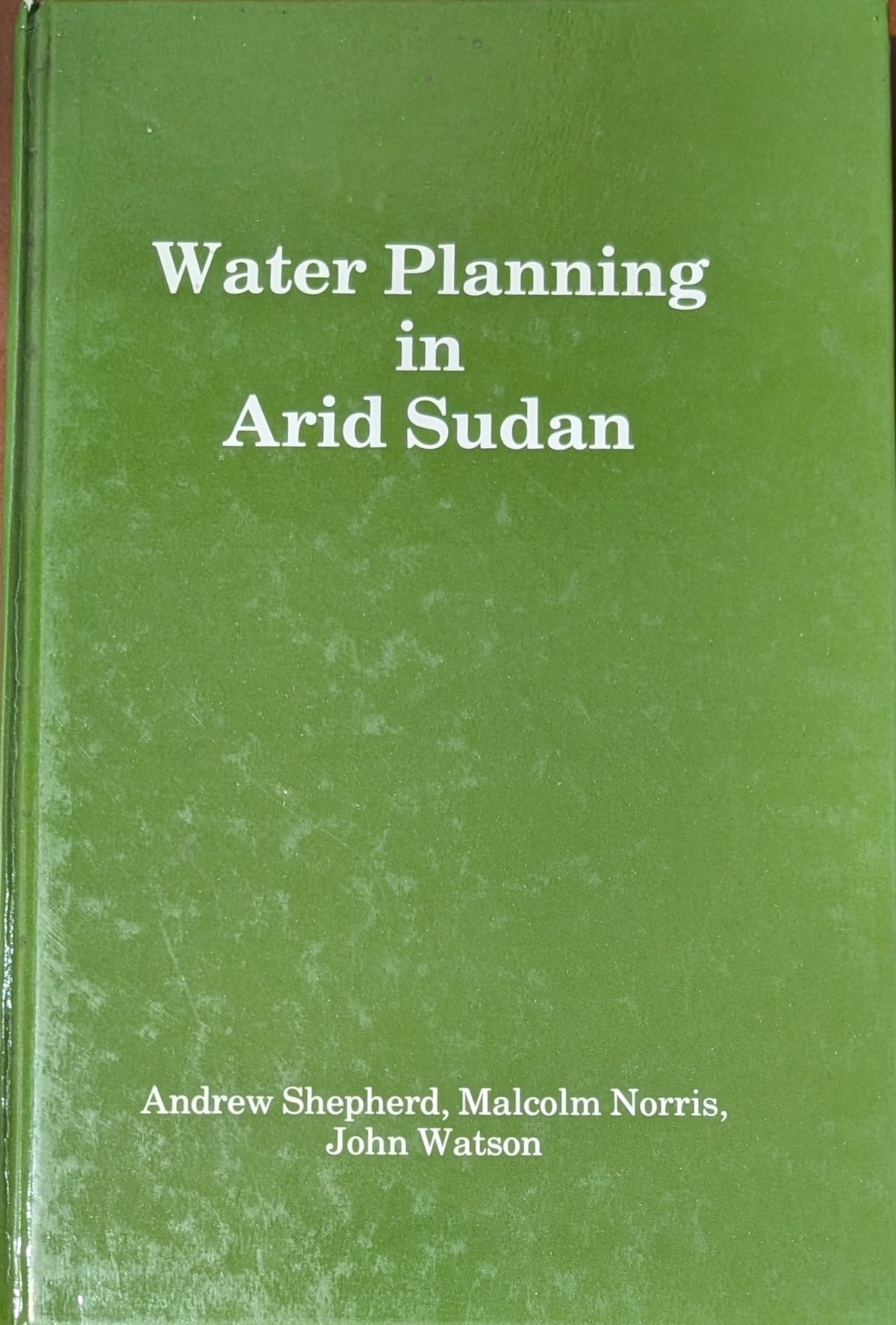 Water Planning in Arid Sudan.