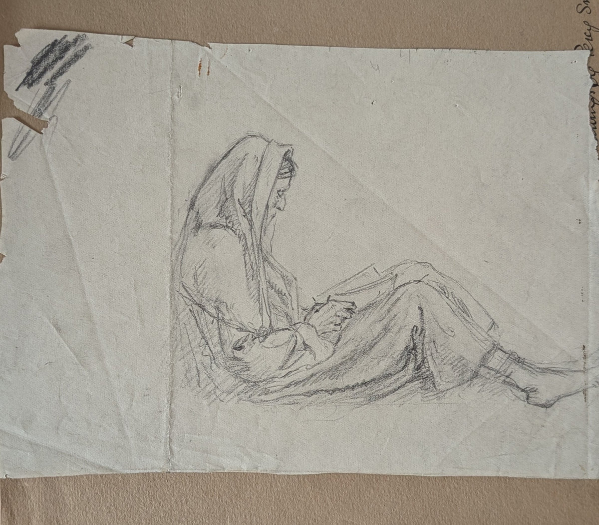 Folder containing fifteen prints & drawings of the Holy Land.