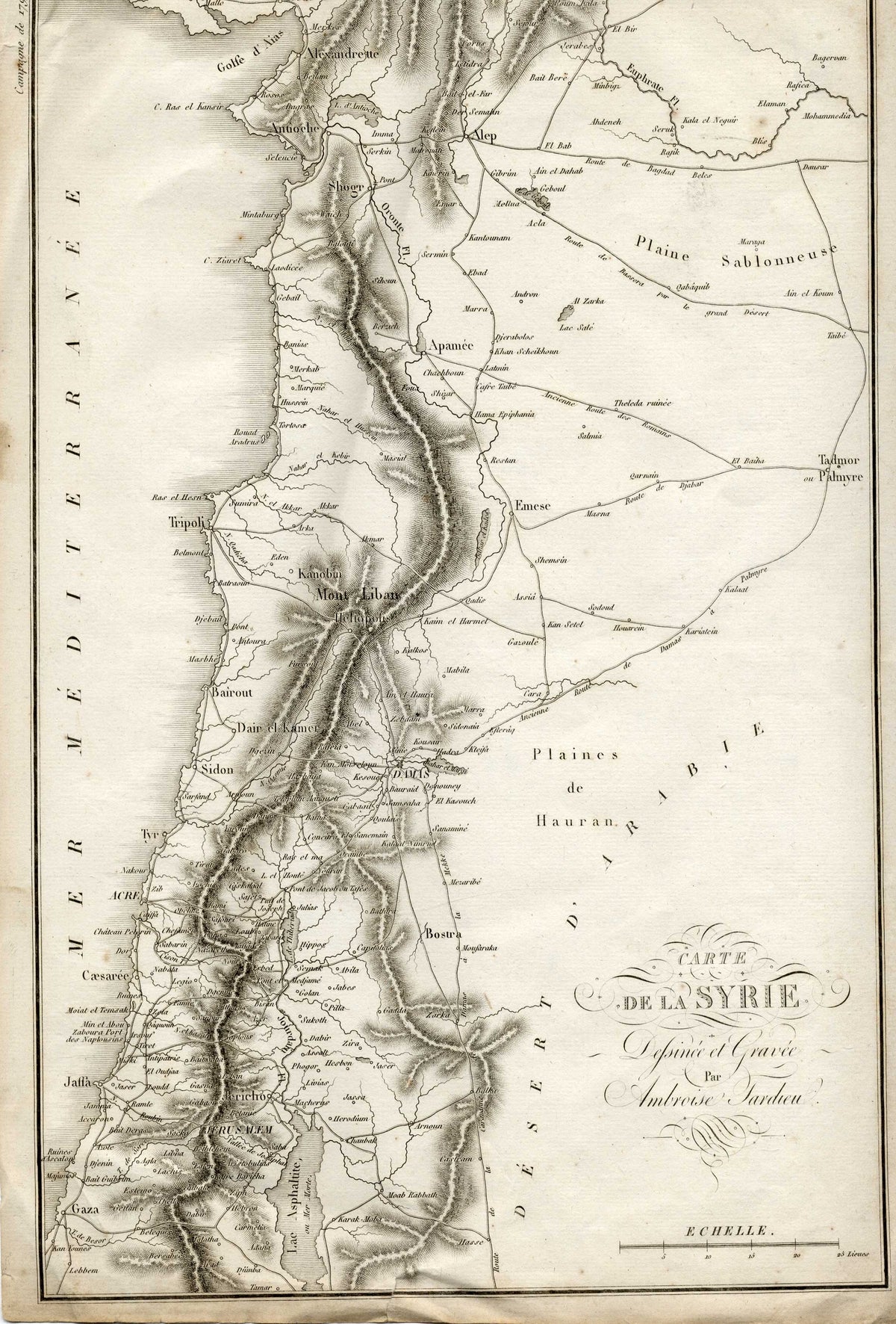 Carte de la Syrie