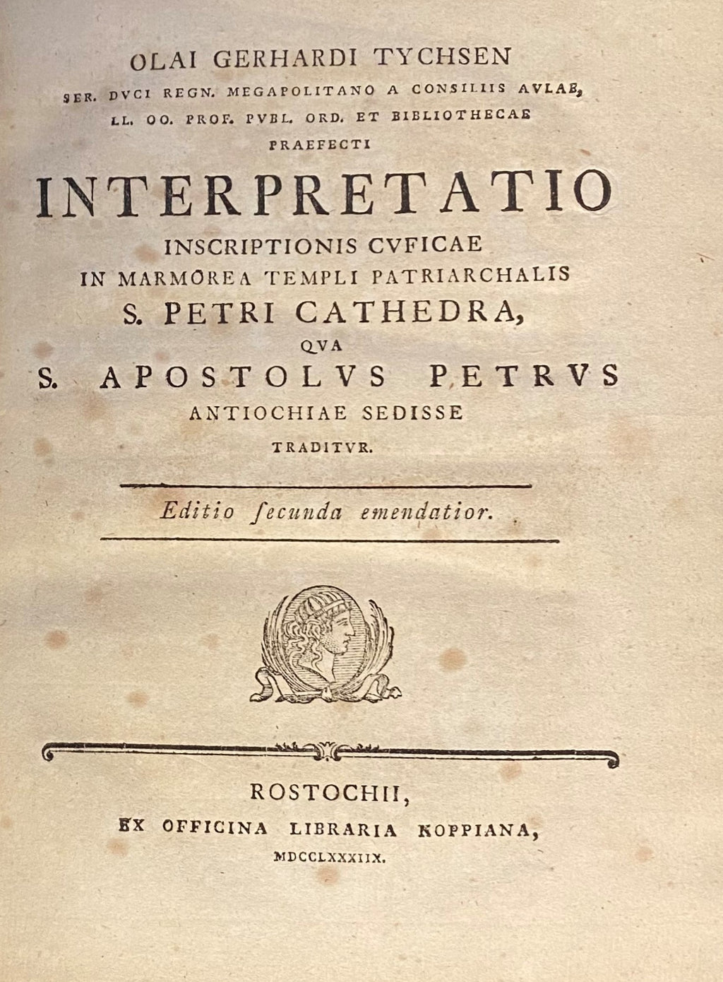 Opuscula quatuor antiquitates orientales illustrantia.....  FOUR VOLUMES IN ONE.