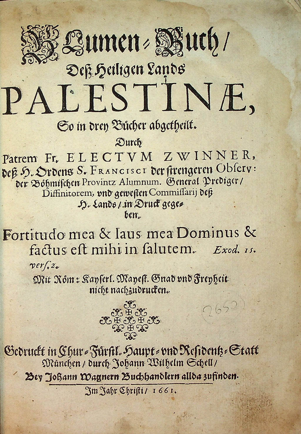 Blumen-Buch deß Heiligen Lands Palestinae, so in drey Bücher Abgetheilt.