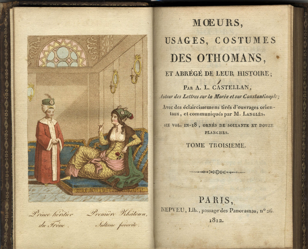 Moeurs, Usages, Costumes des Othomans, et Abrégé de leur Histoire. SIX VOLUMES IN FIVE.
